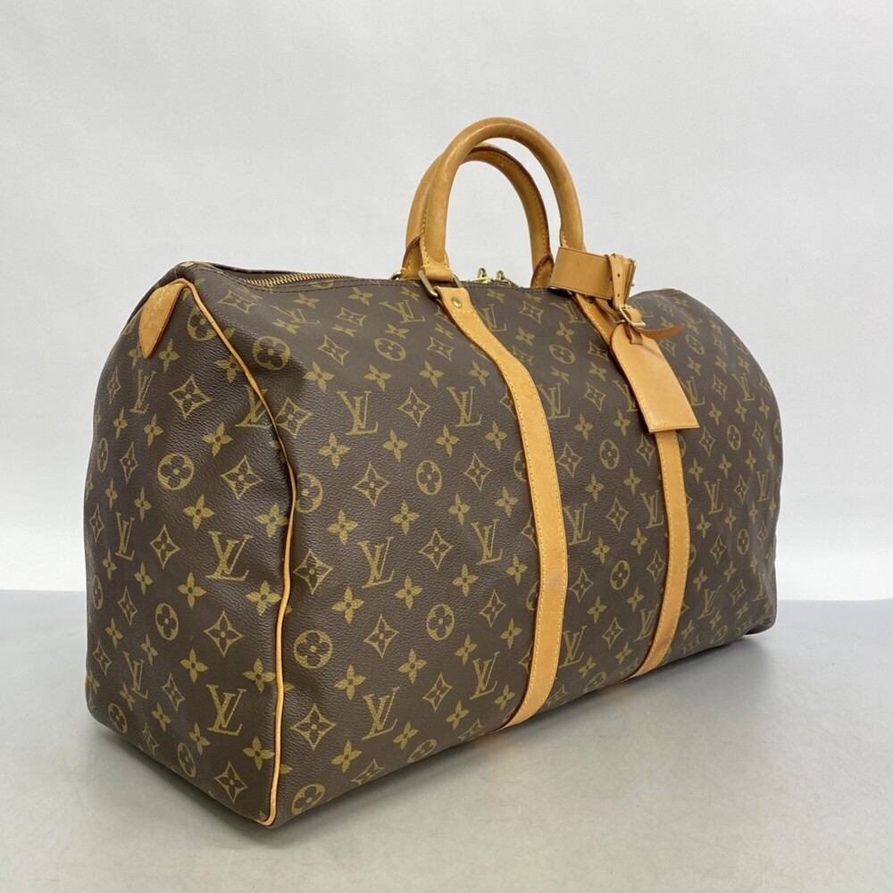 LOUIS VUITTON Brown Monogram Keepall 50 Boston Bag - Picture 2 of 11